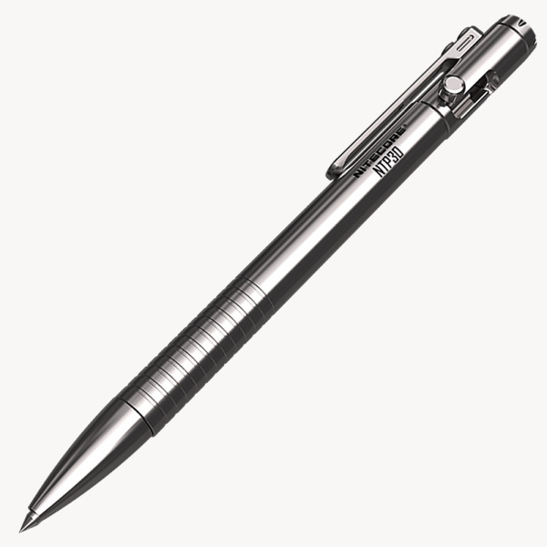 Ручка тактическая NITECORE NTP30 Titanium TC4 (Чернила Schneider Gelion 39 Black)